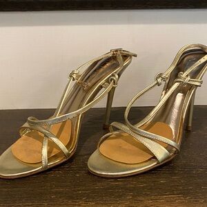 Aldo Gold Strappy Heels